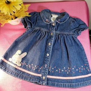 Carters Jean Dress 6-9 mo